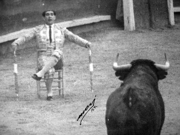 FOTO PEPE BIENVENIDA BANDERILLAS SILLA